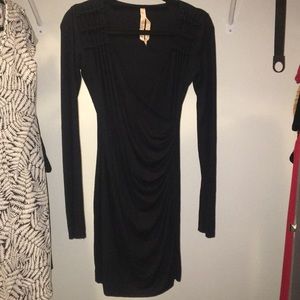 Bailey 44 Long Sleeve Black Dress - Size Small